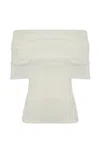 Mvp Wardrobe Flowing Viscose Sweater In Bianco Latte