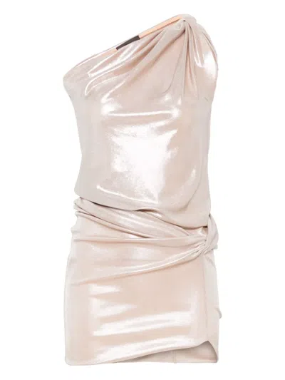 Mvp Wardrobe Jersey Mini Dress In Beige
