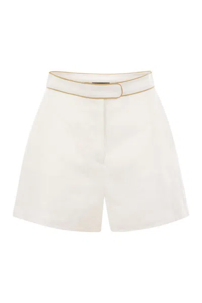 MVP WARDROBE MVP WARDROBE LINEN SHORTS