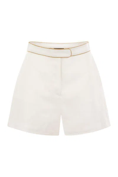 MVP WARDROBE MVP WARDROBE LINEN SHORTS