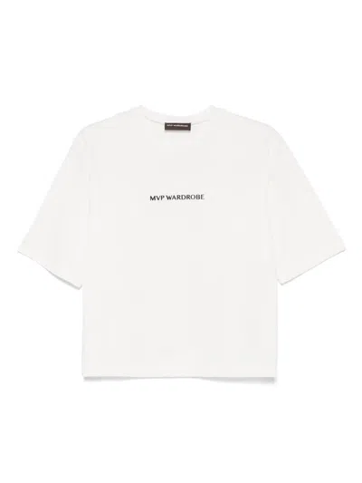 Mvp Wardrobe Logo-print T-shirt In White