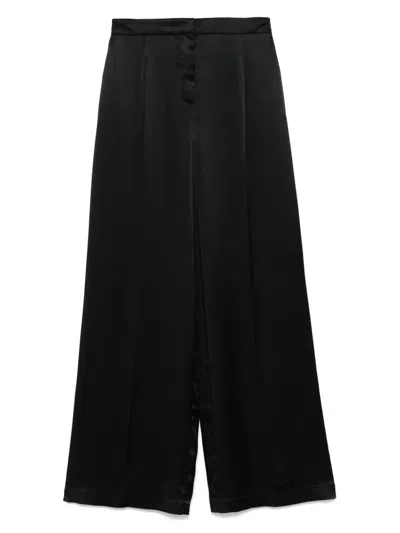 Mvp Wardrobe Pleat-detailed Trousers In Black