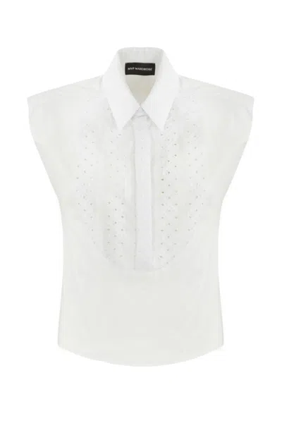 Mvp Wardrobe Sangallo Shirt Vest In Bianco Ottico