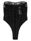 Mvp Wardrobe Stretch Nylon Bustier Top