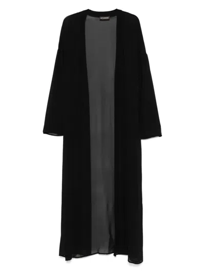Mvp Wardrobe Sheer Coat In Black