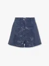 Mvp Wardrobe Shorts In Misto Cotone Con Paillettes Allover
