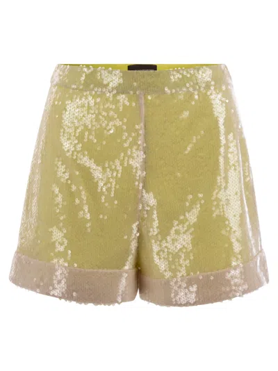 MVP WARDROBE SHORTS WITH SEQUINS ALL OVER