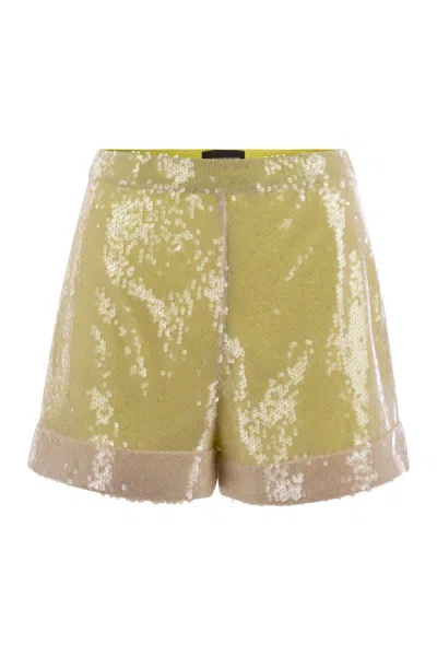 Mvp Wardrobe Shorts With Sequins All Over In Pink