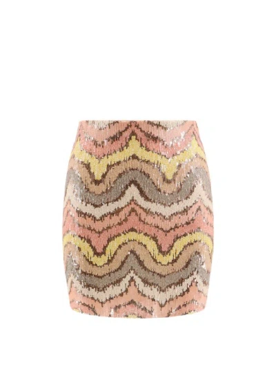 Mvp Wardrobe Skirt With All-over Sequins In Multicolor
