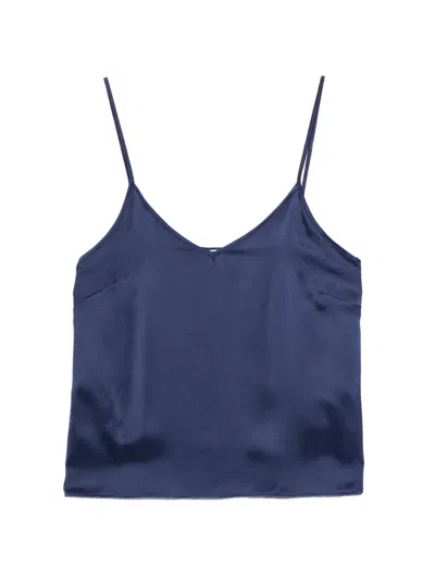 Mvp Wardrobe Spaghetti-strap Top In Blue