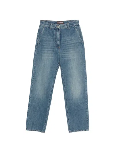 Mvp Wardrobe Straight-leg Trousers In Blue