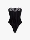 Mvp Wardrobe Stretch Nylon Bustier Top