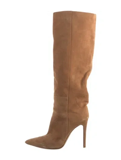 Pre-owned Mvp Wardrobe Suede Boots In Brown