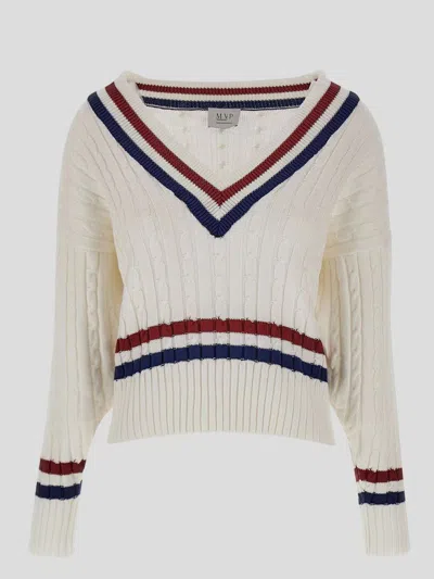 Mvp Wardrobe Sweaters In Whitebluered