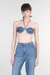 Mvp Wardrobe Top In Denim In Blue