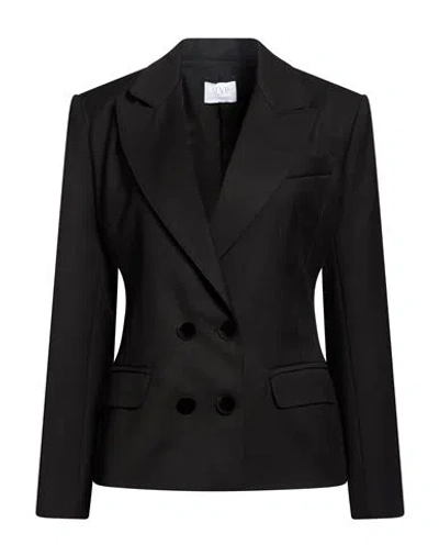 Mvp Wardrobe Woman Blazer Black Size 4 Polyester, Wool, Elastane