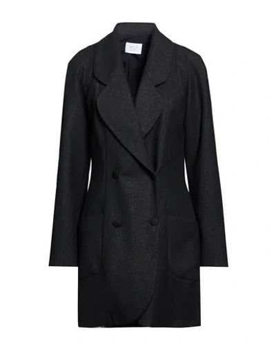 Mvp Wardrobe Woman Blazer Black Size 8 Viscose, Polyester, Metallic Fiber, Polyamide, Elastane In Blue