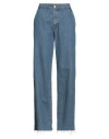 Mvp Wardrobe Woman Jeans Blue Size 6 Cotton In Blue