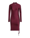 Mvp Wardrobe Woman Mini Dress Garnet Size 6 Polyamide, Elastane In Multi
