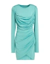 Mvp Wardrobe Woman Mini Dress Sage Green Size 8 Polyester, Elastane In Green