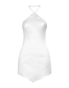Mvp Wardrobe Woman Mini Dress White Size 2 Linen, Viscose