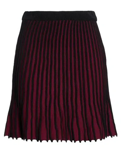 Mvp Wardrobe Woman Mini Skirt Brick Size 4 Ecovero Viscose, Organic Cotton, Polyester In Purple