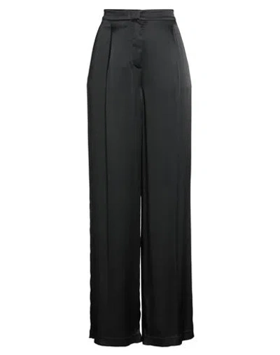 Mvp Wardrobe Woman Pants Black Size 6 Acetate, Elastane In Burgundy