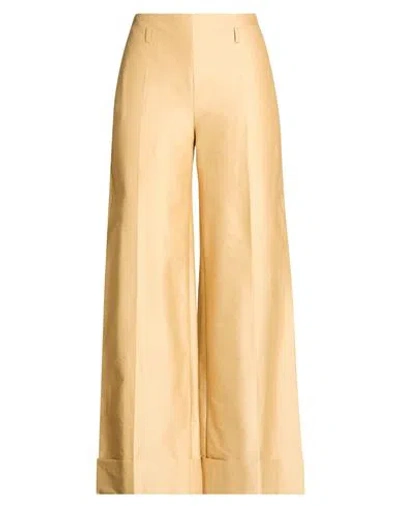 Mvp Wardrobe Woman Pants Camel Size 10 Acetate, Elastane In Brown