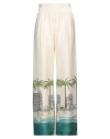 Mvp Wardrobe Woman Pants Cream Size 6 Viscose