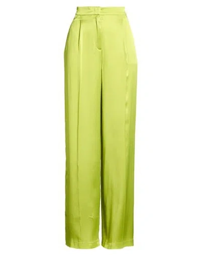 Mvp Wardrobe Woman Pants Lime Green Size 6 Acetate, Elastane
