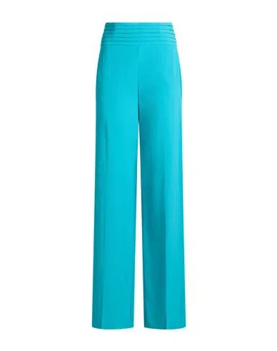 Mvp Wardrobe Woman Pants Turquoise Size 4 Acetate, Silk In Blue