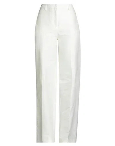 Mvp Wardrobe Woman Pants White Size 8 Cotton, Silk