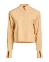 Mvp Wardrobe Woman Shirt Sand Size 8 Cotton In Nude