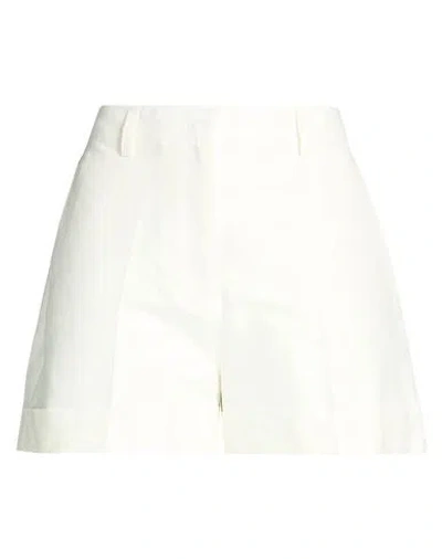 Mvp Wardrobe Woman Shorts & Bermuda Shorts Cream Size 8 Cotton, Silk In White