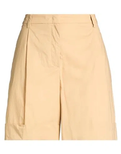 Mvp Wardrobe Woman Shorts & Bermuda Shorts Sand Size 8 Cotton In Neutral