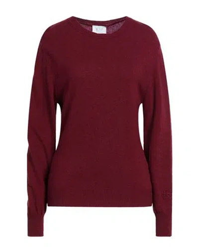 Mvp Wardrobe Woman Sweater Burgundy Size 6 Viscose, Polyamide, Merino Wool, Cashmere