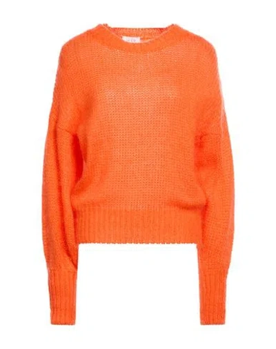 Mvp Wardrobe Woman Sweater Orange Size 4 Superkid Mohair, Polyamide, Merino Wool