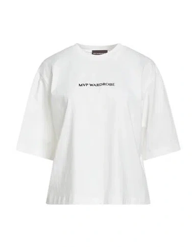 Mvp Wardrobe Woman T-shirt Off White Size 6 Cotton