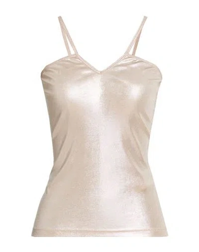 Mvp Wardrobe Woman Top Platinum Size 8 Polyester, Elastane In Gray