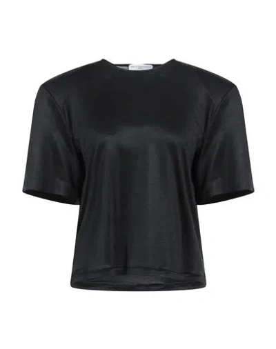Mvp Wardrobe Woman T-shirt Black Size 8 Acetate, Elastane