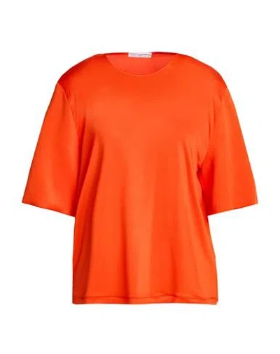 Mvp Wardrobe Woman T-shirt Orange Size 8 Acetate, Elastane