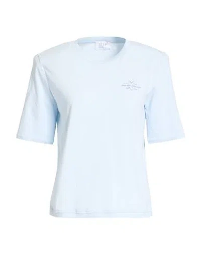 Mvp Wardrobe Woman T-shirt Sky Blue Size 4 Cotton