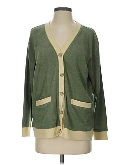 Pre-owned Mwl By Madewell Cardigan Sweater In Green