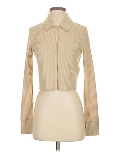 Pre-owned Mwl By Madewell Cardigan Sweater In Tan