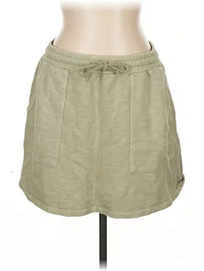 Pre-owned Mwl By Madewell Casual Skirt In Green
