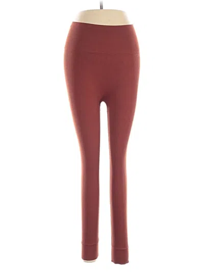 Pre-owned Mwl By Madewell Leggings In Burgundy