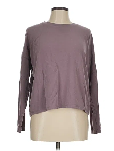 Pre-owned Mwl By Madewell Long Sleeve T-shirt In Purple