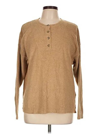Pre-owned Mwl By Madewell Pullover Sweater In Tan