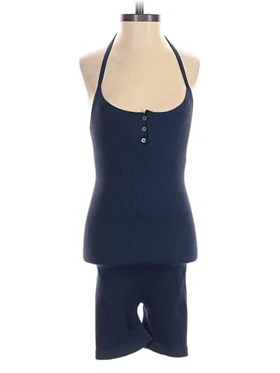 Pre-owned Mwl By Madewell Romper In Blue