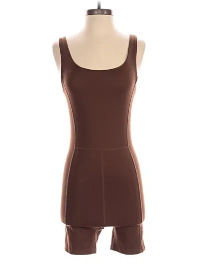 Pre-owned Mwl By Madewell Romper In Brown